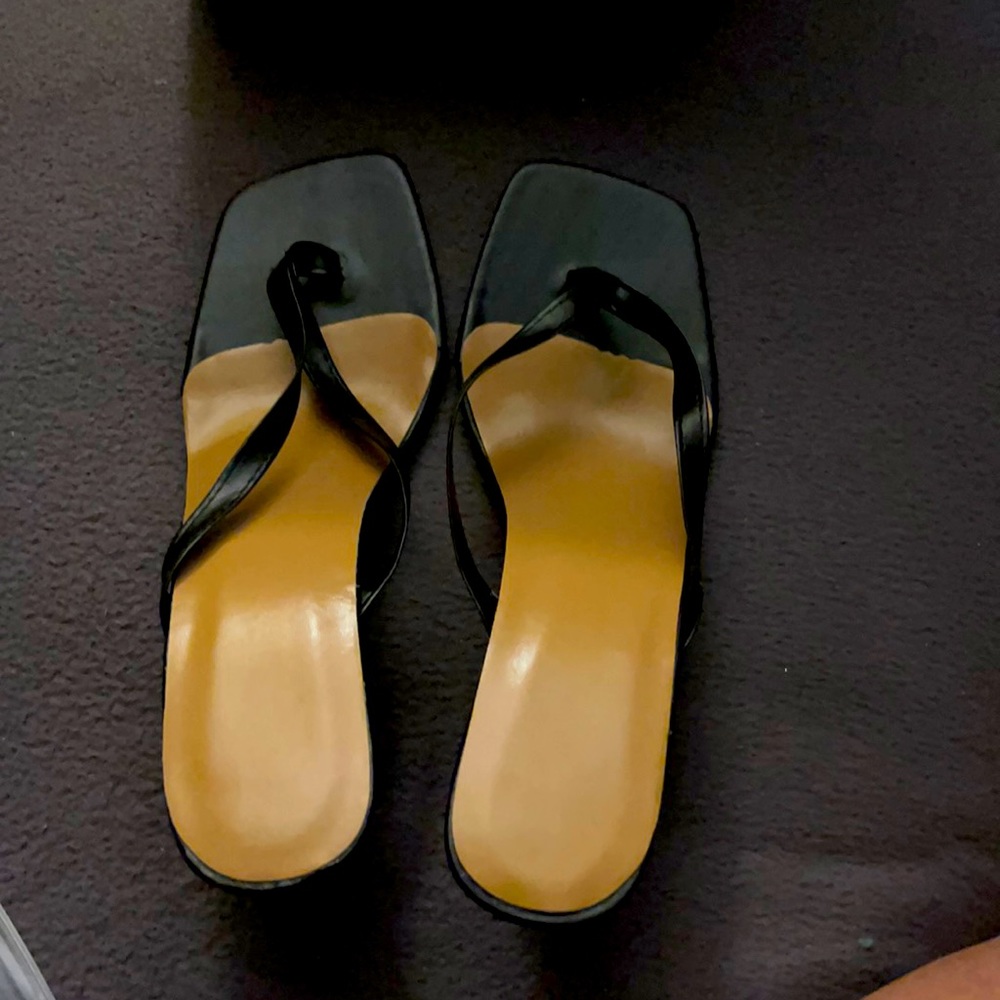 Black dress sandals